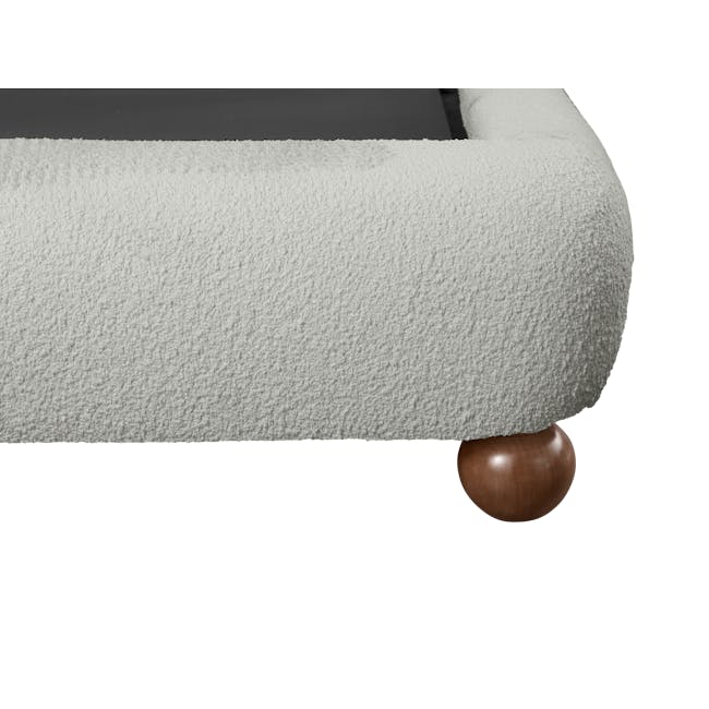 Othello King Bed - Dark Grey Boucle - 8