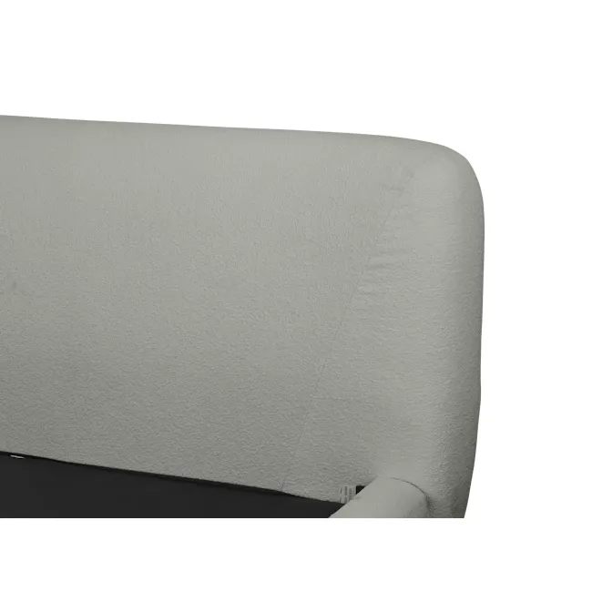 Othello King Bed - Dark Grey Boucle - 7