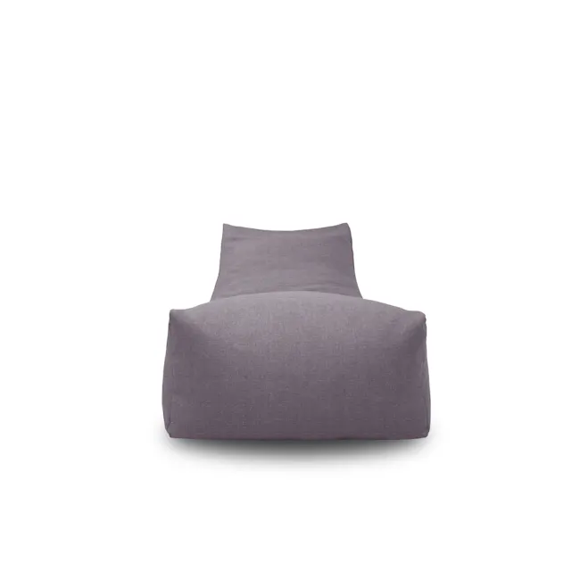 Daisy Bean Bag - Grey - 3 - Grey upholstered sofa, minimalist design, modern decor, cozy seating, comfortable cushions, soft