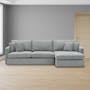 Ashley L-Shaped Lounge Sofa - Stone - 2