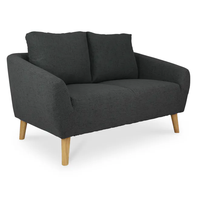 Hana 3 Seater Sofa with Hana 2 Seater Sofa - Charcoal - 26