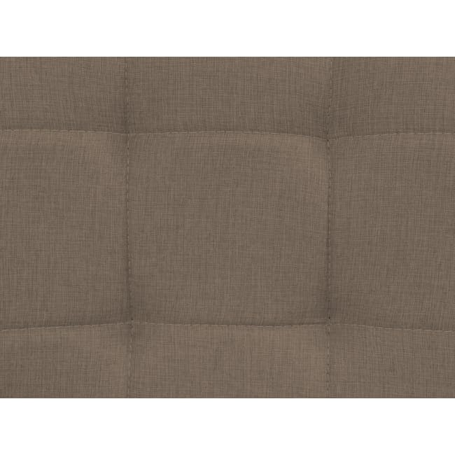 Tucson 3 Seater Sofa with Tucson Armchair - Cocoa, Chestnut (Fabric) - 7 - Burlap texture, woven pattern, coarse fabric
