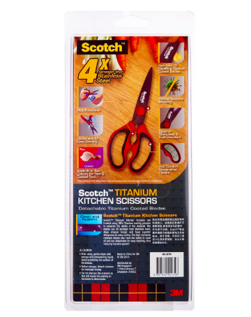 Scotch Detachable Titanium Kitchen Scissors Purple, Scotch™ HipVan