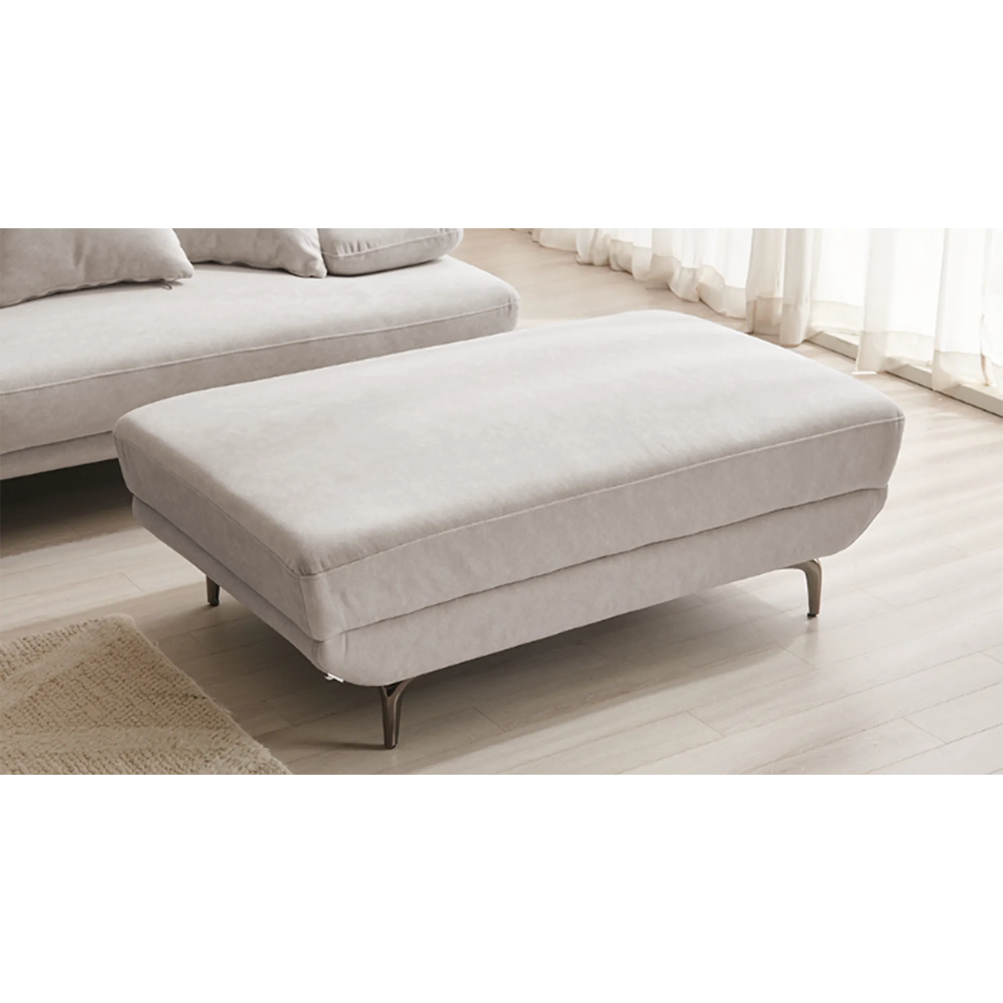Cornell 3 Seater Adjustable Sofa - Cream (Pet Friendly) - 22
