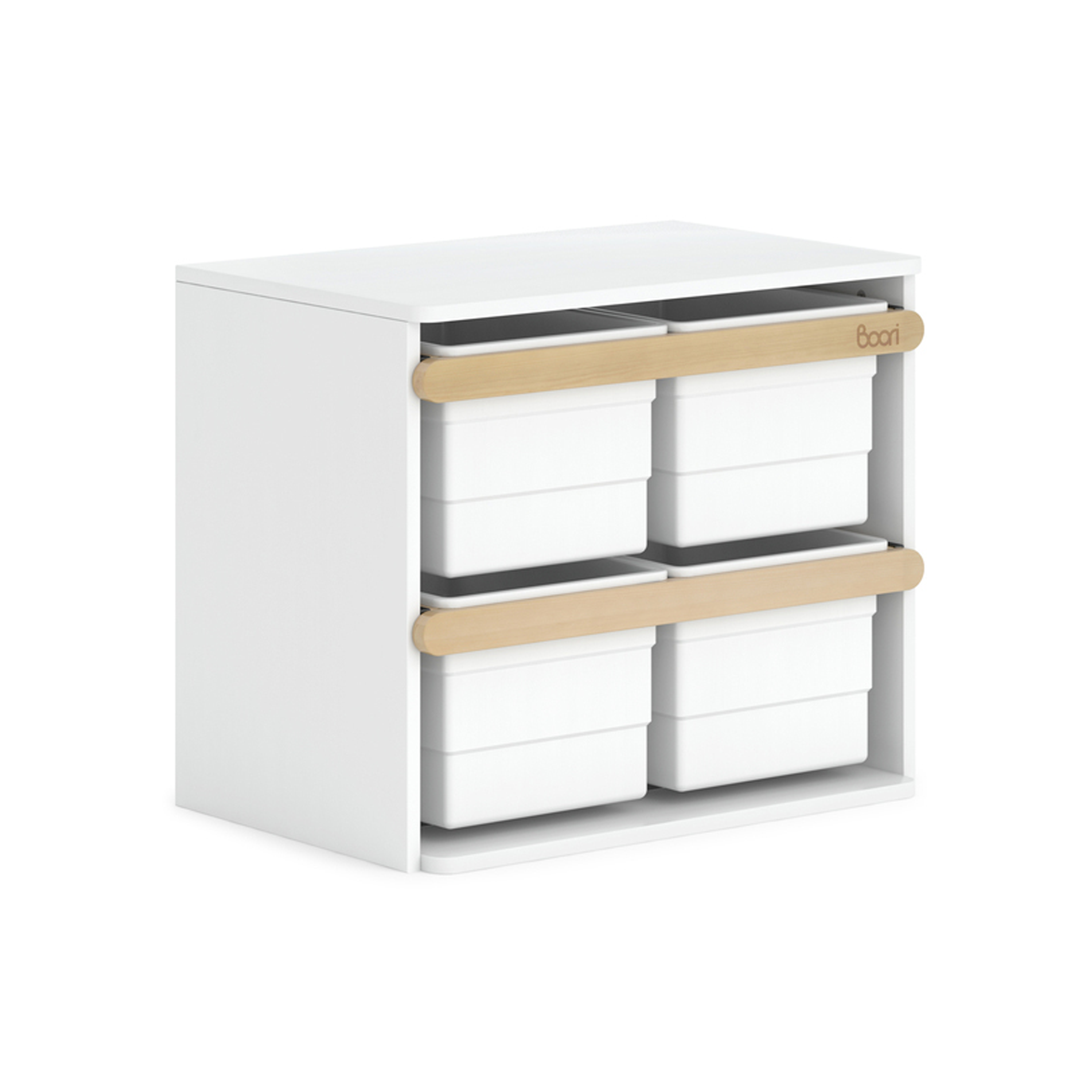 Tidy Toy Cabinet - Barley White & Almond