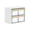 Tidy Toy Cabinet - Barley White & Almond