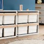 Tidy Toy Cabinet - Barley White & Almond - 1