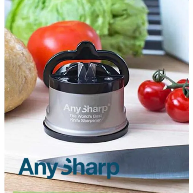 AnySharp Knife Sharpener - Silver - 3 - Knife sharpener, kitchen gadget, versatile tool, precision cutting, high-quality
