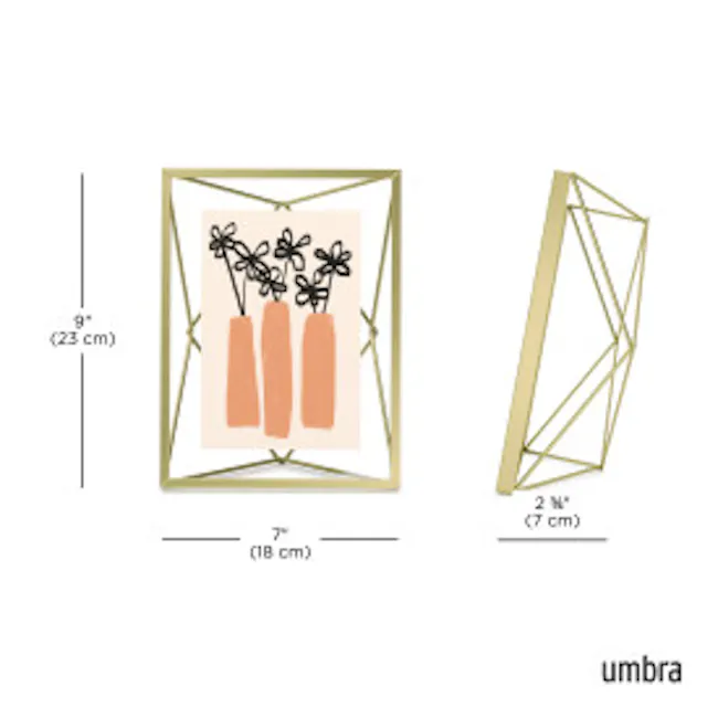 Prisma Photo Display 5 x 7 - Brass - 14