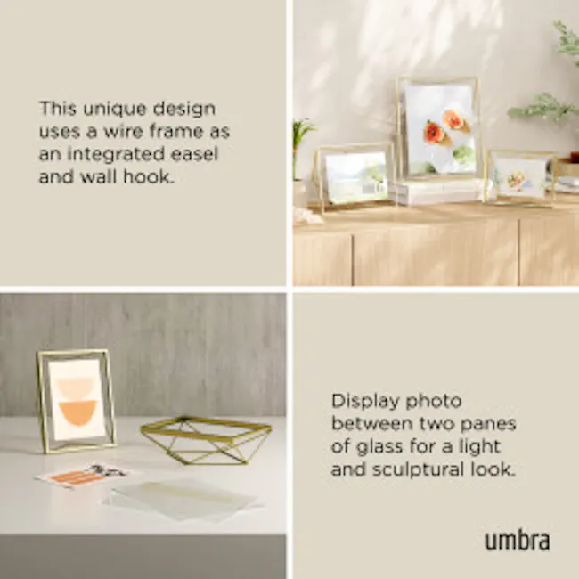 Prisma Photo Display 5 x 7 - Brass - 11
