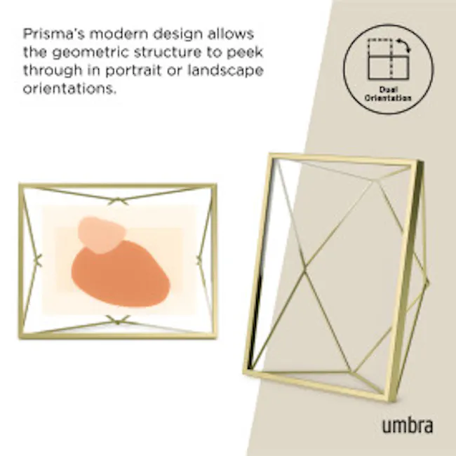 Prisma Photo Display 5 x 7 - Brass - 12