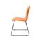 Ava Dining Chair - Matt Black, Tangerine - 5