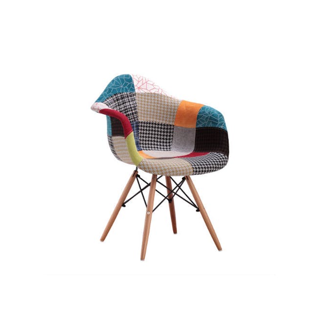 Lars Chair - Natural, Patchwork - 1