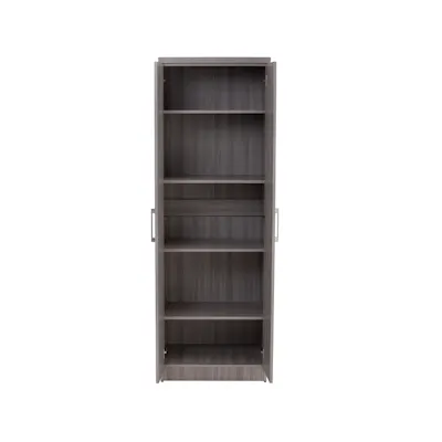 Dublin 2 Door Wardrobe with Shelves - Grey