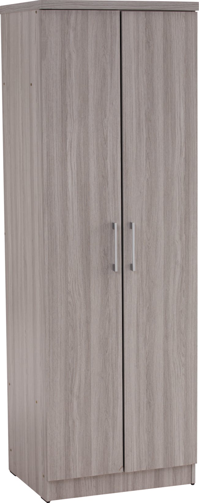 Dublin 2 Door Wardrobe with Shelves - Grey - 4