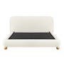 Othello Queen Bed - Ivory Boucle - 1