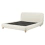 Othello Queen Bed - Ivory Boucle - 2