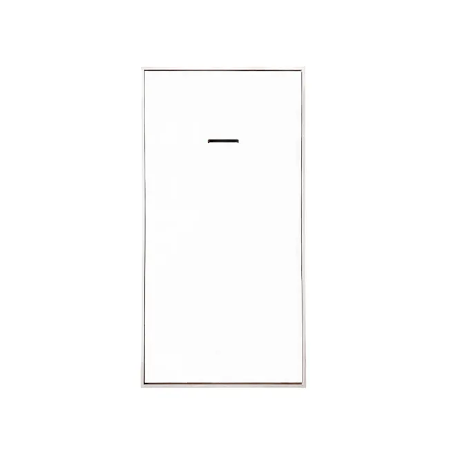 Llyod Single Vertical Wall Bed - White - 1 - Minimalist design, clean lines, simple composition, uncluttered space, empty