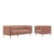 Audrey 3 Seater Sofa with Audrey Armchair - Blush