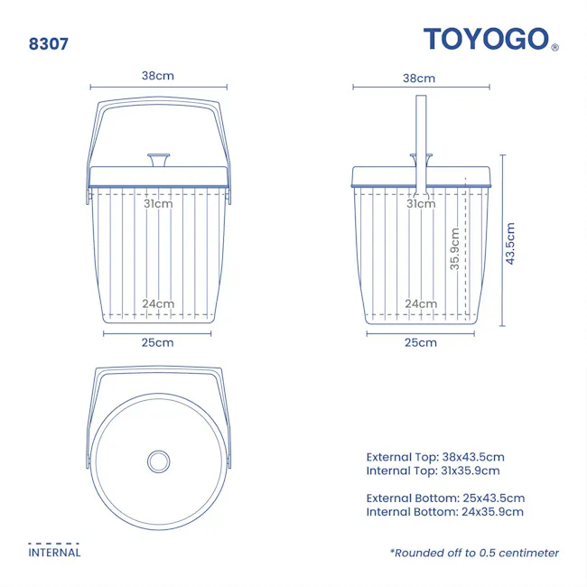 TOYOGO Calore Hot & Cool Bucket 22L - Red - 3