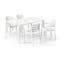 Lima Table with Tisara Chairs Set - White - 0