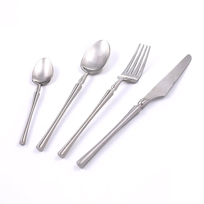 Table Matters Parisian 4pc Cutlery Set - Silver - 0