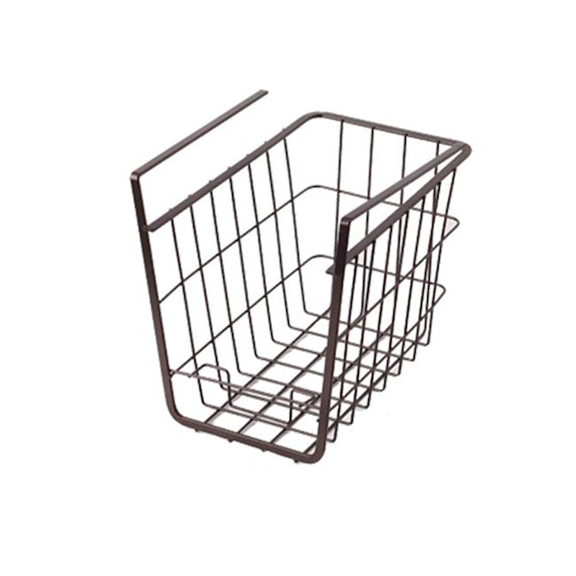 Small Overhead Shelf Hanging Basket - Matt Black - 0