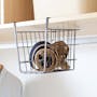 Small Overhead Shelf Hanging Basket - Matt Black - 5