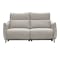 Cole 3 Seater Recliner Sofa - Warm Grey (Genuine Cowhide + Faux Leather) - 3
