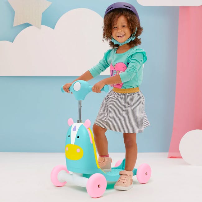 Skip Hop Zoo Ride On 3 in 1 Scooter - Unicorn - 7