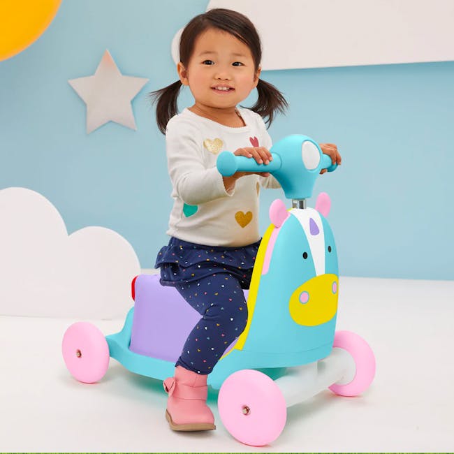 Skip Hop Zoo Ride On 3 in 1 Scooter - Unicorn - 5
