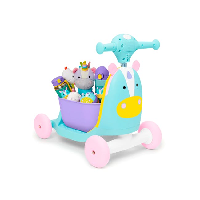 Skip Hop Zoo Ride On 3 in 1 Scooter - Unicorn - 1