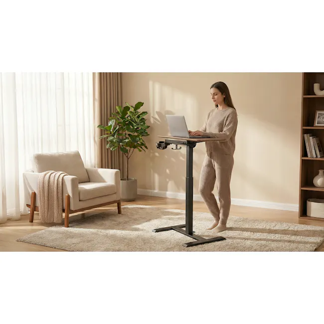 TTRacing TACTO Portable Standing Desk - Walnut - 6