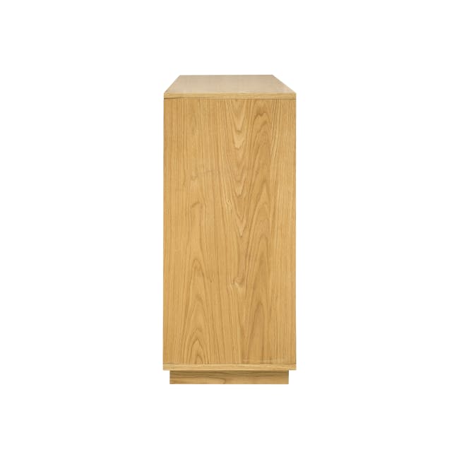Keita Low Shoe Cabinet - Oak - 7