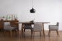Clarkson Dining Table 1.8m in Cocoa with 4 Fabian Dining Chairs in Dolphin Grey - 14