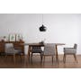 Clarkson Dining Table 1.8m in Cocoa with 4 Fabian Dining Chairs in Dolphin Grey - 14