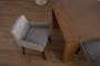 Clarkson Dining Table 1.8m in Cocoa with 4 Fabian Dining Chairs in Dolphin Grey - 16