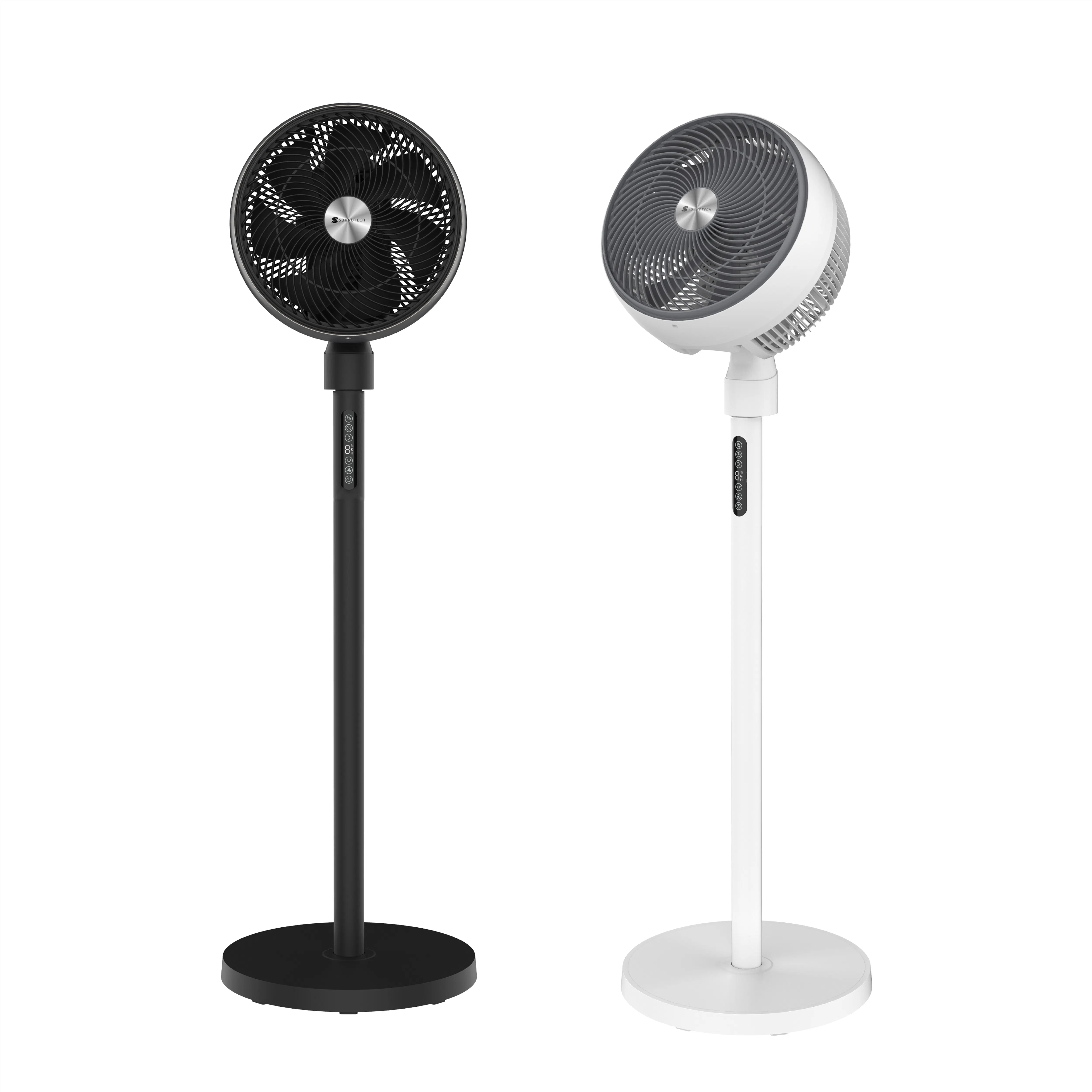 SOUNDTECH 12 Inch DC Motor Windaura Circulator Adjustable Stand Fan White (ACF-12-W) - 12