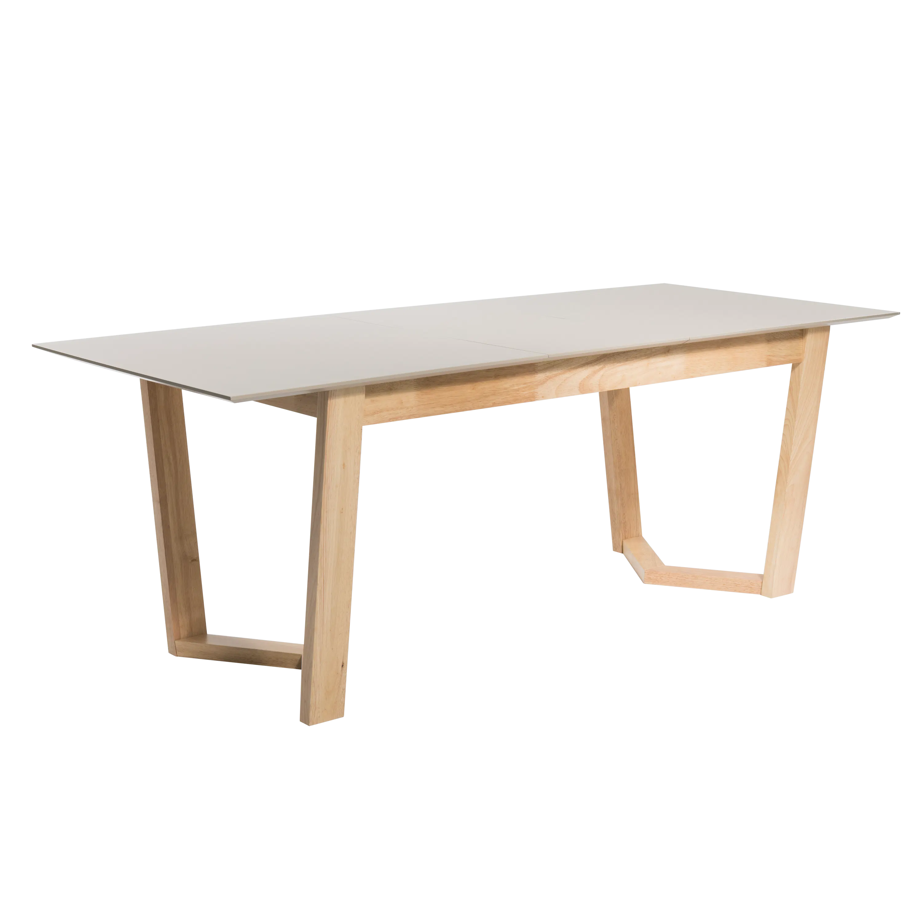 (As-is) Meera Extendable Dining Table 1.6m-2m - Natural, Taupe Grey - 1 - 14