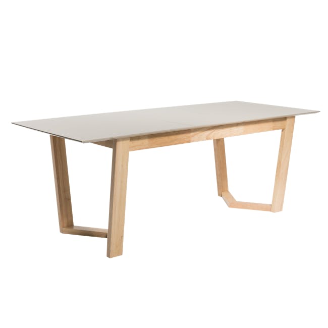 Meera Extendable Dining Table 1.6m-2m - Natural, Taupe Grey - 9