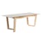 Meera Extendable Dining Table 1.6m-2m - Natural, Taupe Grey - 8