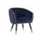 Harper Lounge Chair - Navy (Velvet) - 0