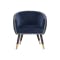 Harper Lounge Chair - Navy (Velvet) - 1