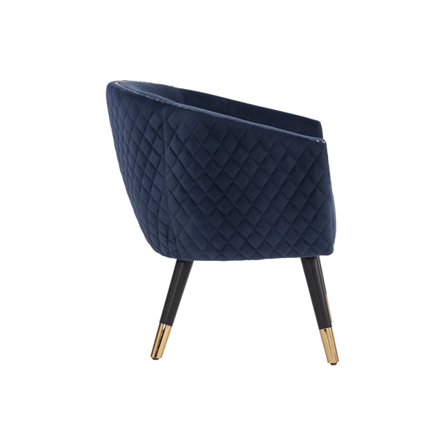 Harper Lounge Chair - Navy (Velvet) - 3
