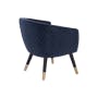 Harper Lounge Chair - Navy (Velvet) - 4