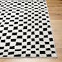 Adler Low Pile Checkerboard  Rug - Black (3 Sizes) - 4