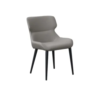 Santiago Dining Chair - Taupe (Faux Leather)
