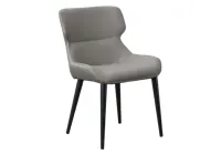 Santiago Dining Chair - Taupe (Faux Leather)