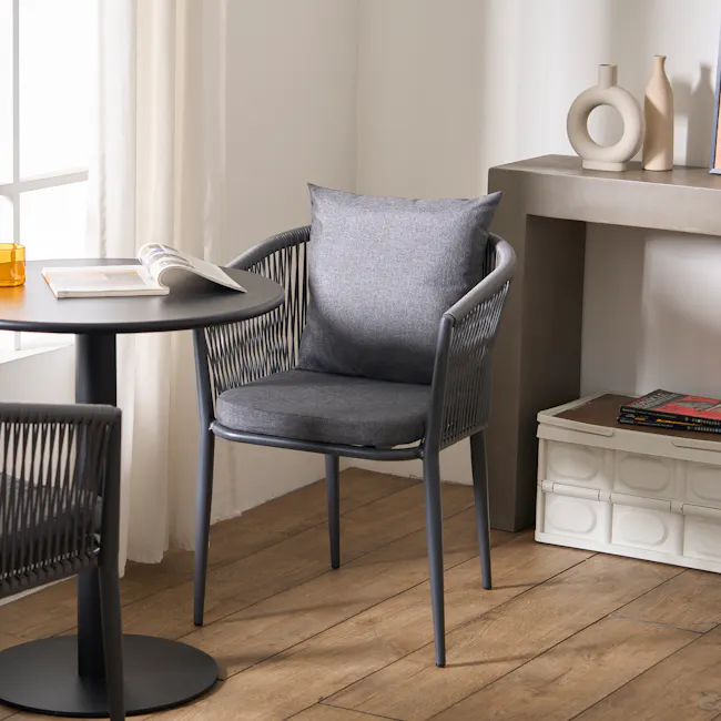 Grayne Outdoor Armchair - Dark Grey - 2