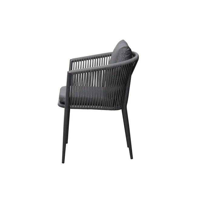 Grayne Outdoor Armchair - Dark Grey - 5